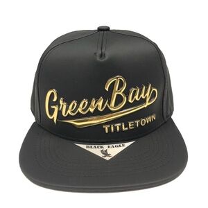 Green Bay Matte PU Snapback cap by Zion-Black Eagle

Color: Black, Gold